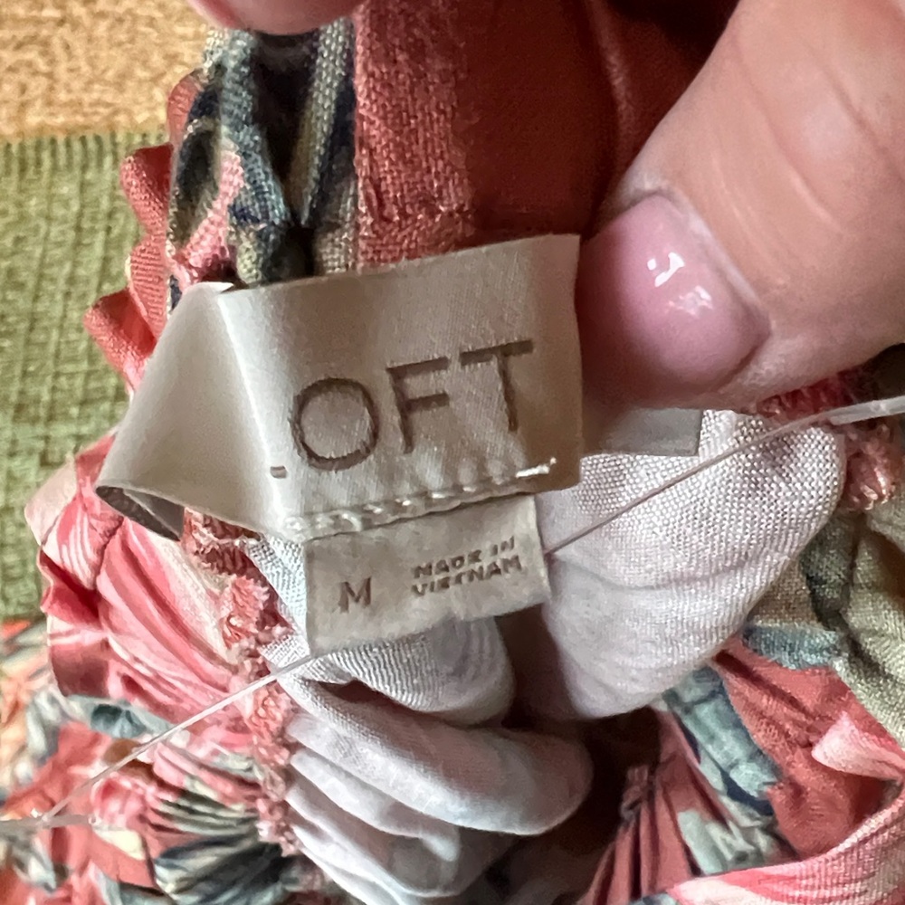 Tropical Print Jumpsuit  by LOFT - Picture 6 of 8